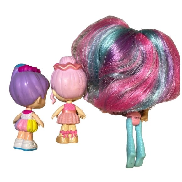 Kindi Kids Minis 2 Posable Bobble Head Dolls and Shopkins Moose Doll - Picture 9 of 13